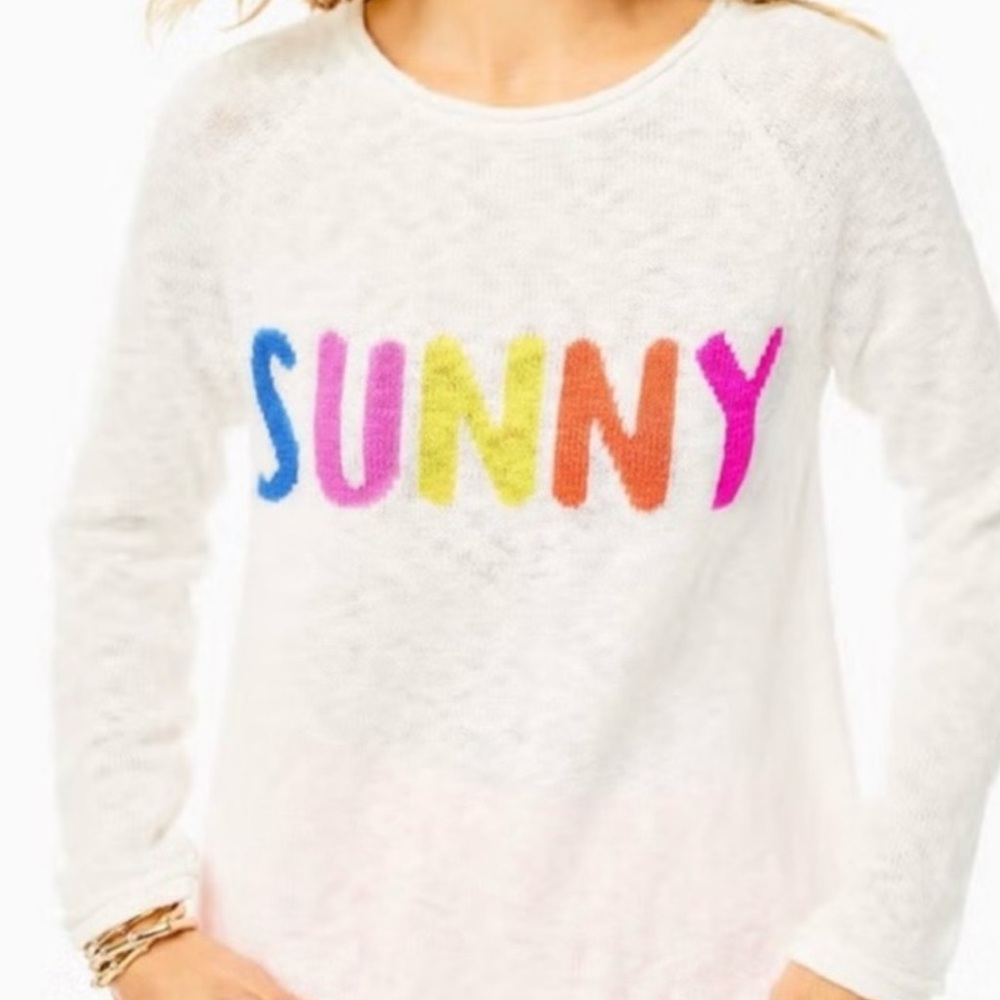 Lilly Pulitzer White Sunny Sweater Size XS